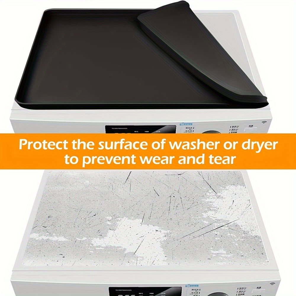 Washing machine storage mat, non-slip and waterproof washing machine dryer top cover, waterproof washing machine cover, washing machine protective mat, washing machine dryer top protective mat