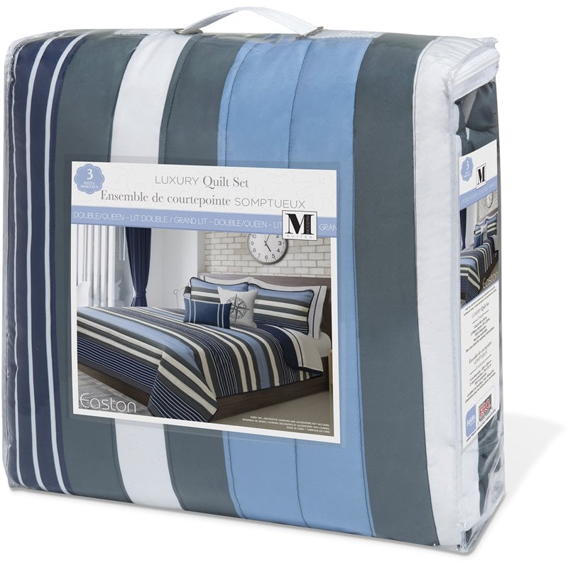 QUILT 3PC DQ SET - FRENCH