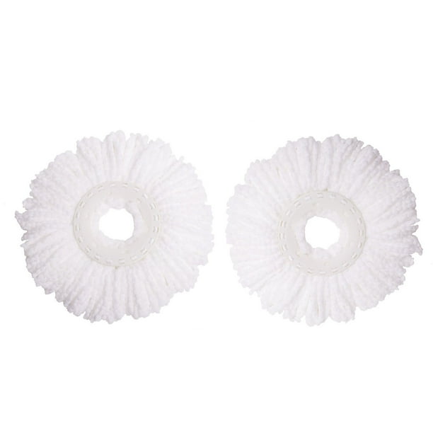 Mopnado Microfiber Spin Mop Replacements 2 Pack For Deluxe Stainless Steel Rolling Spin Mop System Walmart Com