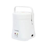 Tayama TMRC-03 1.5 Cup Portable Mini Rice Cooker, White