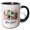Black/White, variant on 3drose, Slow and Sweet. Summer, Holiday, Farm. Art Brushstroke. Chic Gift, 15oz Mug