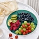 thumbnail image 1 of Bandeja Divisora de Plástico para Frutas | Bandeja de 3 Compartimentos para Refrigerios y Dulces con Base Antideslizante | Bandeja Blanca y Verde para Servir En Casa, Mesas de Centro, Fiestas, Reunio, 1 of 6