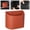 Orange, variant on 1 Pack Car Trash Can with Lid, Faux Leather Garbage Bin, Backseat and Door Mounted Waste Basket for Automotive Organization, 18.5x14.5x11 cm (Orange)