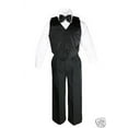 thumbnail image 4 of Baby Toddler Kid Boy Wedding Formal Shawl Lapel Vest Sets Tuxedo Black Suit S-4T, 4 of 5