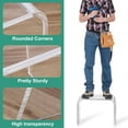 thumbnail image 3 of Acrylic Step Stool 9in Step Stools for Kids 250-LBS Capacity Rounded and Sturdy Corner Bedroom Kitchen Bathroom Assistance Step Stool Easy to Clean (1, Stool), 3 of 13