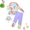 thumbnail image 2 of Gibobby Toddler Girl Swimsuit Girls Bathing Suits Two-Piece Swimsuit with Boyshorts Vest-Style Tankini(9-10 Years,Camouflage), 2 of 9