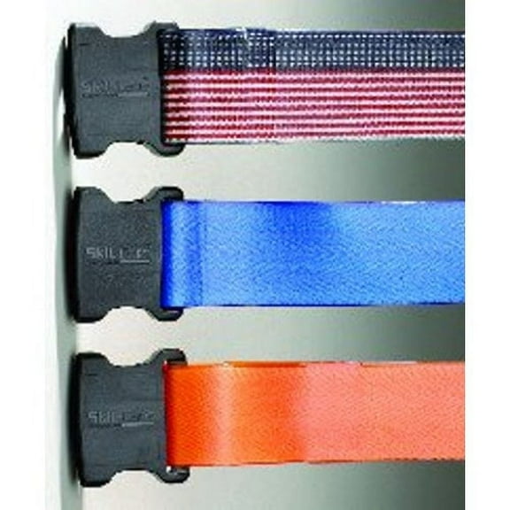 Skil-Care BioShield Wipe-Clean Gait Belt, 72"L, Orange – Heat-Sealed Webbing, Delrin Buckle, Liquid-Resistant, Ambulation Aid, 914388