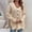 Khaki, variant on Babysbule Winter Jackets for Women Women Loose Dark Color Hollow Out Cardigan Button Slit Sweater
