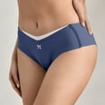 thumbnail image 6 of Gapacks 100% Polyester Women's XL Bikini Underwear - Navy, Durable & Comfortable, Classic Cut with Bow Detail for Everyday Use, 6 of 6