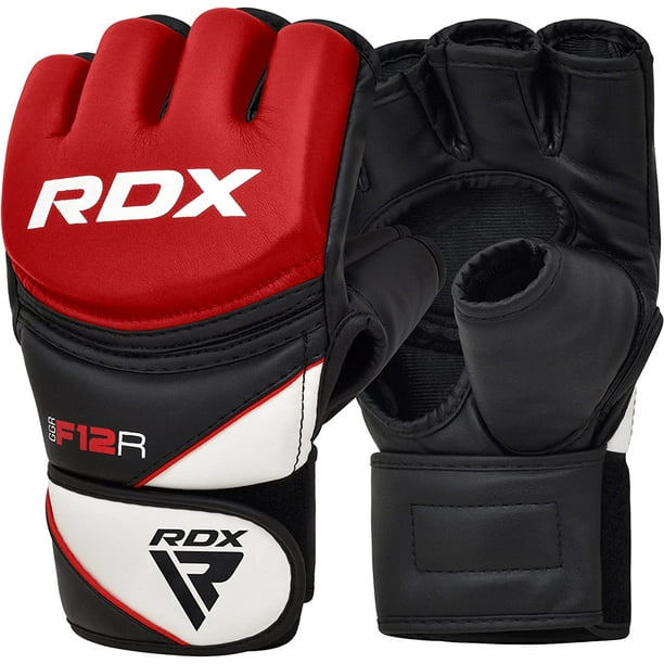 RDX MMA Gloves Grappling Sparring, Maya Hide Leather, Mixed Martial