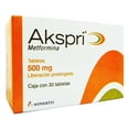 thumbnail image 1 of Akspri Metformina 500 mg liberación prolongada 30 tabletas, 1 of 1
