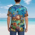 thumbnail image 3 of Lsque Sea World pattern Hawaiian Shirt for Men, Unisex Summer Beach Casual Short Sleeve Button Down Shirts-XX-Large, 3 of 9