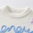 thumbnail image 5 of Kogui Sweaters for Baby Girls Baby Boy Girl First Birthday Golf Outfit Hole in One Golf Cable Knit Sweater Oversized Knitted Pullover Sweatshirt Size 3 6 Months (White,3-6 Months), 5 of 9