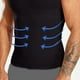 thumbnail image 5 of Alta Compresión Shapewear de los Hombres de Alta Elástica Corset Cintura sin Mangas Cuello Tripulado, Adelgazamiento Camiseta, 5 of 8