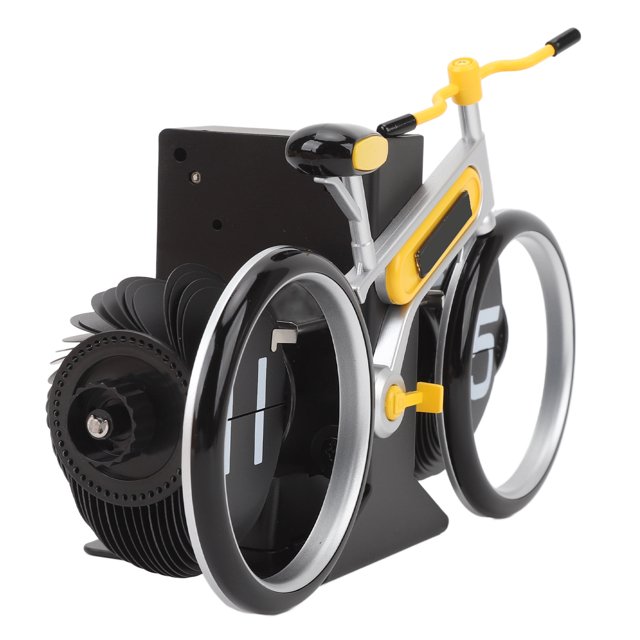 Reloj Digital Abatible, Reloj De Bicicleta Con Pilas Retro Reloj Automático De Página Con Temporizador, Reloj De Escritorio Mecánico Decorativo Para El Hogar Y La Oficina