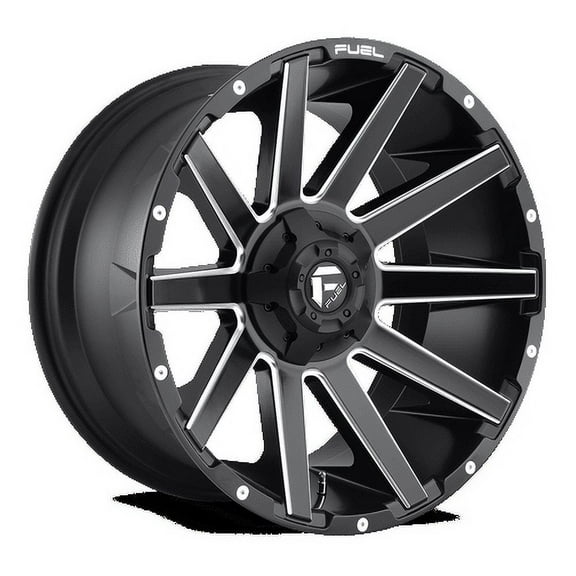 Fuel 1PC Aluminum Rim D616 CONTRA 18X9in Matte Black Milled Finish, D61618909845