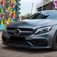 thumbnail image 6 of Car Front Bumper Spoiler Lip For Benz C-Class W205 C205 S205 C63 AMG 2015-2022, 6 of 6