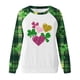 thumbnail image 5 of TaTaai Womens St Patricks Day Graphic Raglan Sweatshirt Long Sleeve Crewneck Casual Pullover Loose Fit Holiday Top Gift, 5 of 5