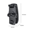 thumbnail image 2 of Riwcyla Backpack Camera Mount Strap Clip Mount Quick Release Rotatable with Adapter & M5 Screw Compatible with DJI Action 3/2 Insta360 X3/ Insta360 Pro/ OSMO Action hero 8/9/10/11/12, 2 of 6