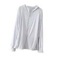 thumbnail image 1 of Ropa de protección solar para mujer, sudadera con capucha, prendas de vestir de manga larga, camisas de manga larga ligeras y transpirables, camisetas Azul Salvador Ropa de protección solar, 1 of 10