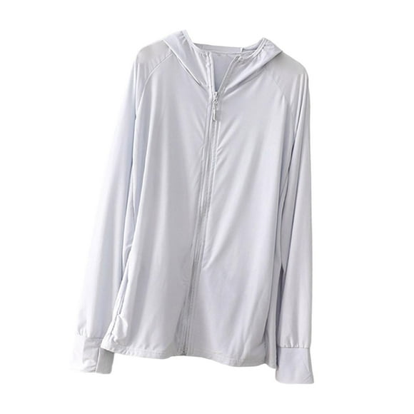 Chaqueta de protección solar jinwen para mujer Sudadera con capucha para Montar en la playa
