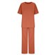 thumbnail image 4 of Puntoco Traje De Verano Para Mujer Moda Manga Corta Pantalones De Color Sólido Traje Casual De Dos Piezas Liquidación Puntoco Puntoco-5488, 4 of 5