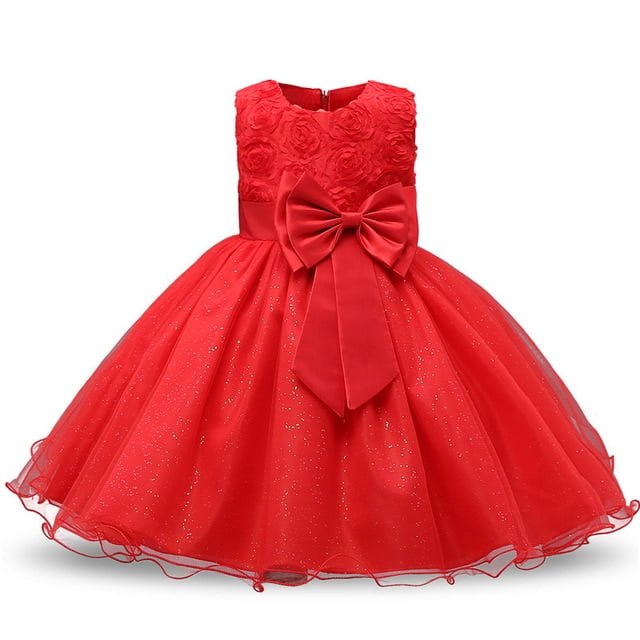 AAMILIFE Robe Fleur Princesse Fille Tutu Mariage Anniversaire Fête Robe Enfant Costume Enfants
