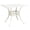Multi-color, variant on vidaXL 35.4"x35.4" Cast Aluminum Outdoor Dining Table, White