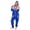 Blue, variant on Adult Union Suit pajamas Sleepwear for Women One Piece Pajama Ladies Jumpsuit Unisex Non Foot Playsuit