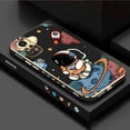thumbnail image 2 of Patrón De Lujo Chapado Caso Del Teléfono Para Xiaomi Redmi Nota 11 11S 12 Pro 11Pro 12S 11ProPlus Astronauta De Dibujos Animados Cubierta, 2 of 4