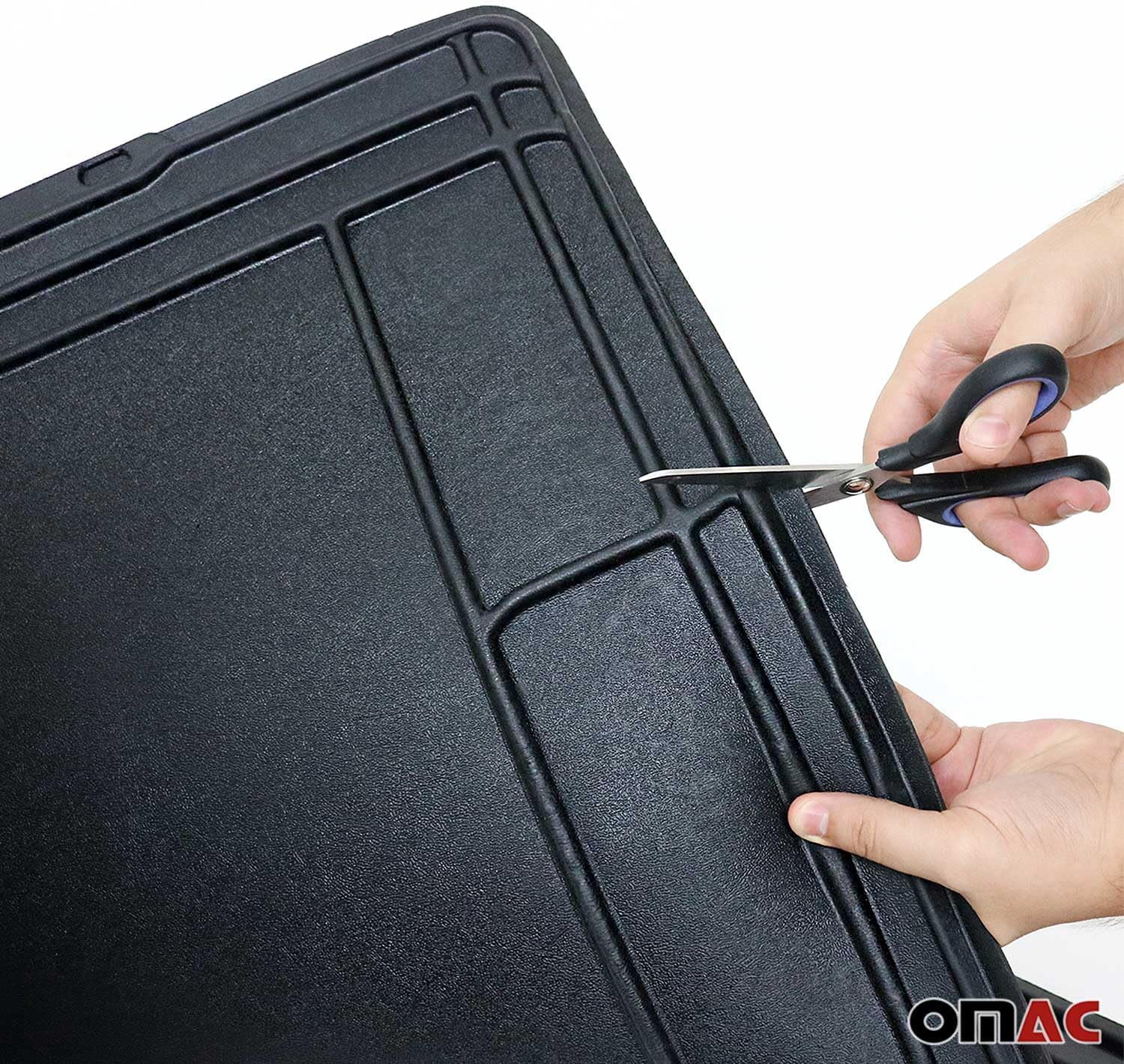 2  Under Sink Mat for Kitchen & Bathroom 34" x 22" Adjustable Waterproof Cabinet Protector for Drips Leaks Spills Filexible Durable Multifunctional Under Sink Liner Rubber TPE (Black)
