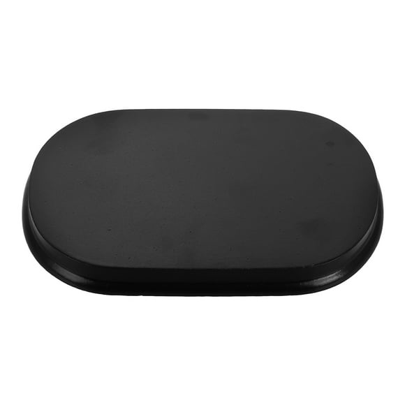 Base de madera ovalada para mini muñecas Material de bricolaje para exhibir figuras de acción, decoración de oficina y colección Base en miniatura para figuras