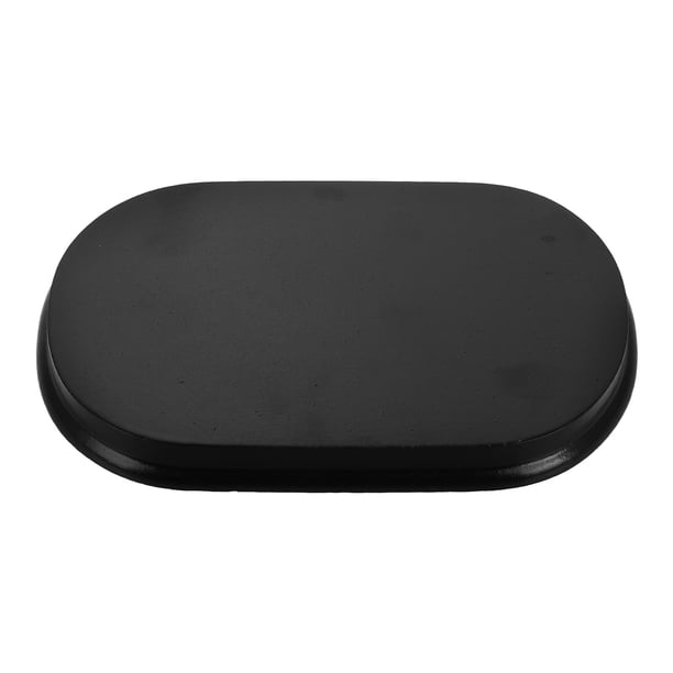 Base de madera ovalada para mini muñecas Material de bricolaje para exhibir figuras de acción, decoración de oficina y colección Base en miniatura para figuras