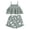 Green, variant on Comfy Jumpsuit for Kids Toddler Girls Sleeveless Summer Beach 𝐇𝐚lter Ruffles Top Floral Print Shorts 2PCS Set