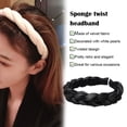 thumbnail image 2 of Hair Hoop Elegant Style Vintage Adjustable Headband Comfortable Wearing Braid Pattern Exquisite Workmanship Wide Simple Headwear black, 2 of 7