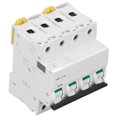thumbnail image 2 of Mini Disyuntor 4P, Disyuntor en miniatura Pa66 Disyuntores de montaje en riel DIN 400V Bajo voltaje 6000A Capacidad de ruptura(10A), 2 of 14