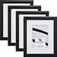 thumbnail image 3 of Craig Frames Contemporary, 13 x 19 Inch Black Picture Frame Matted to Display a 9 x 13 Inch Photo, Set of 4, 3 of 4