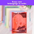 thumbnail image 4 of Visen Plastic Envelopes File Folders with Snap Button Closure, 30 Count, 8 Assorted Colors, 4 of 7