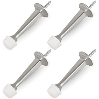 QCAA Low Dome Floor Door Stop – 2 Pack, Satin Nickel, Zinc Die Cast, H 25.4 X D 44.5mm