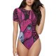 thumbnail image 1 of Balery ink Donkey Pop Art Body de cuello redondo de manga corta para mujer Tops de manga corta Tops básicos-Medium, 1 of 7