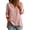 Pink #32, variant on Linen Shirts for Women Button V Neck Long Sleeve Tops Dressy Casual Loose Blouses, S