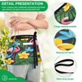 thumbnail image 4 of Yayeee Waist Apron with Pockets for Cooking Waterproof Half Server Aprons, Flamingo Floral Pattern, 4 of 7
