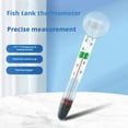 thumbnail image 3 of ZOUBAOQ Waterproof Type Fish Tank Thermometer Ornamental Fish Thermometer High Precision Cylinder Thermometer Explosion Proof Version Battery Free Mini Type Small Thermometer, 3 of 8
