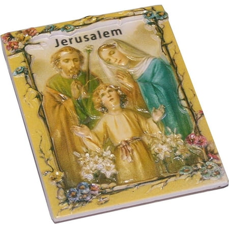 

Holy Family 3-D colored ceramic magnet (7 x 5.5 cm OR x 2.8 x 2.2 Inches)