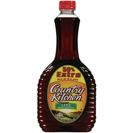 (3 Pack) Country Kitchen Lite Syrup, 36 Fl Oz