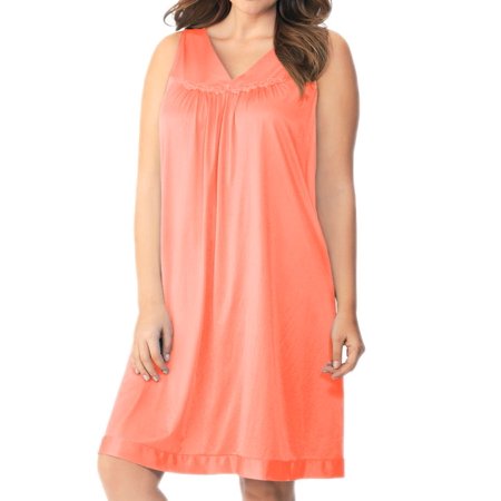 Exquisite Form Women S Exquisite Form 30107 Coloratura Sleeveless Short Nightgown Walmart Com Walmart Com