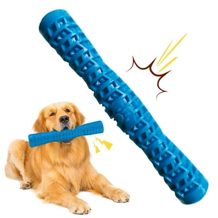 Dog Squeaky Toys Interactive Dog Toys for Aggressive Chewers Tough Rubber Chew Toys for Medium/Large Breed, Indestructible Puppy Chew Toys for Teething