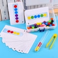 thumbnail image 4 of Juguete educativo para edades tempranas, cuentas de Clip, material didáctico preescolar, juego de cuentas de madera para niños Tmvgtek juguetes de los niños, 4 of 9