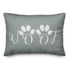 Creative Products Woof Paw Prints 14x20 Spun Poly Pillow