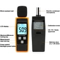 thumbnail image 5 of Medidor de nivel de sonido portátil Medidor de sonido digital - Rango de 30-130 dB(A) Medidor de db, Nivel de ruido, Probador de monitoreo de decibelios - Amarillo (batería no incluida) TUNC Sencillez, 5 of 5